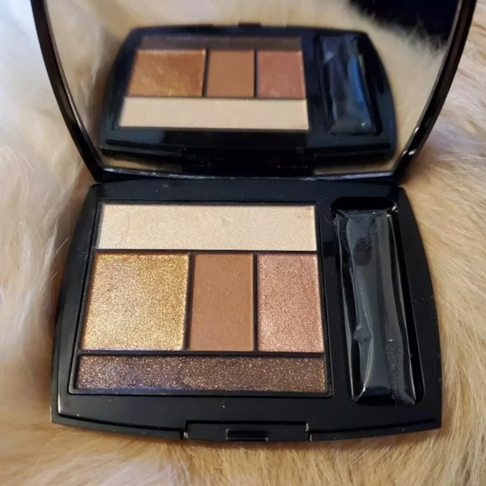 Lancome 104 KISSED BY BRONZE Eyeshadow All-in-One 5 Eye Shadow and Liner Palette